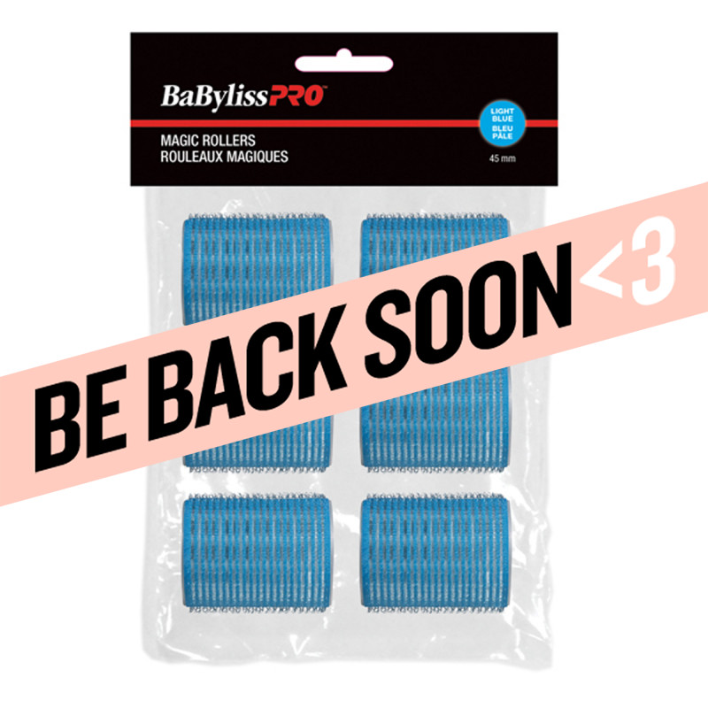 babylisspro self-gripping velcro rollers light blue 45mm 6 pc # besmagic5ucc