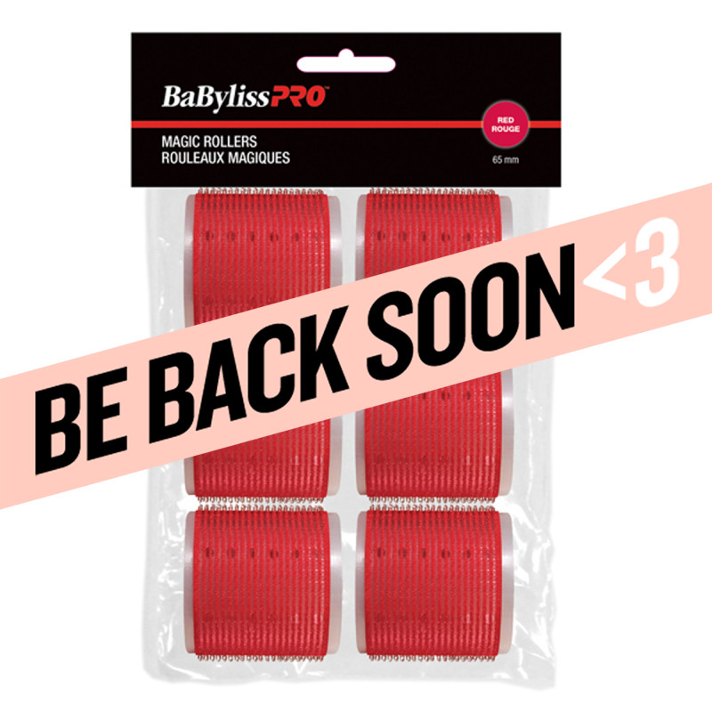 babylisspro self-gripping velcro rollers red 65mm 6pc # besmagic6ucc