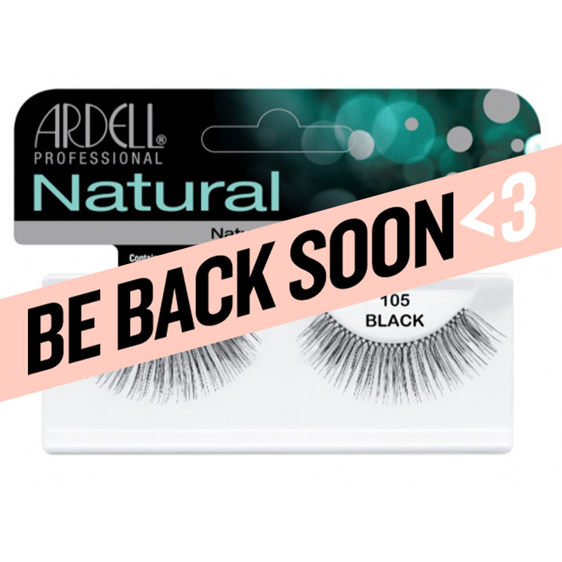 ardell natural lashes black #105