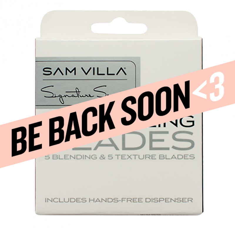 sam villa texturizing razor blades (10 pack refill) #20121