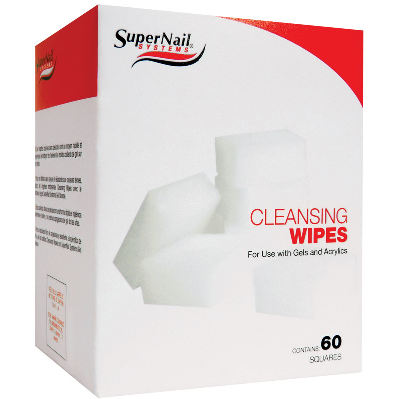 supernail cleansing wipes 60pc