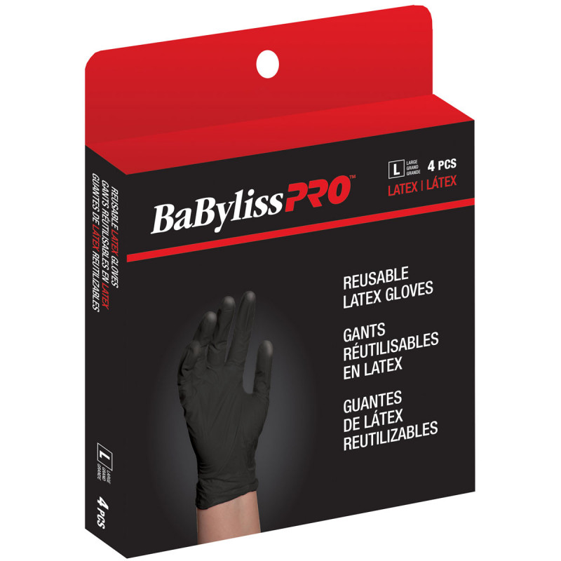 babylisspro latex gloves (l) # bes33704lgucc