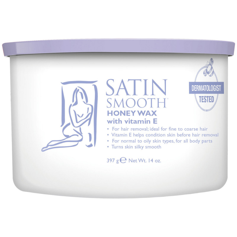 satin smooth honey wax 14oz # ssw14g