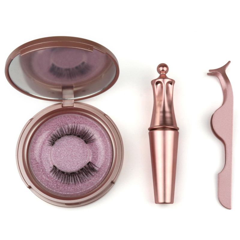 aria flash lash magnetic eyeliner & eyelashes with applicator tweezer display 6 piece