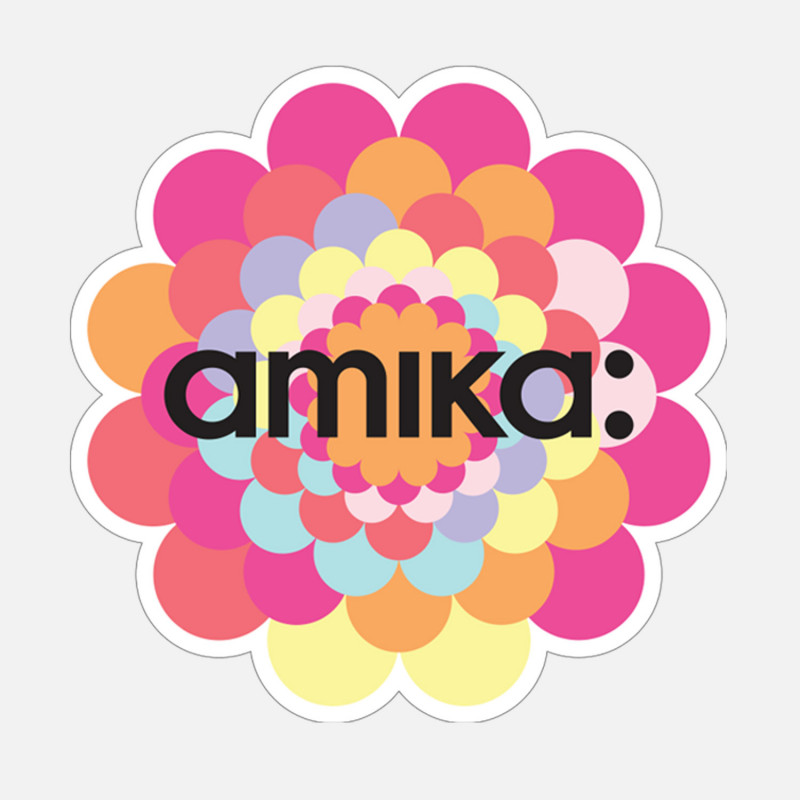 amika: window decal - flower 9x9