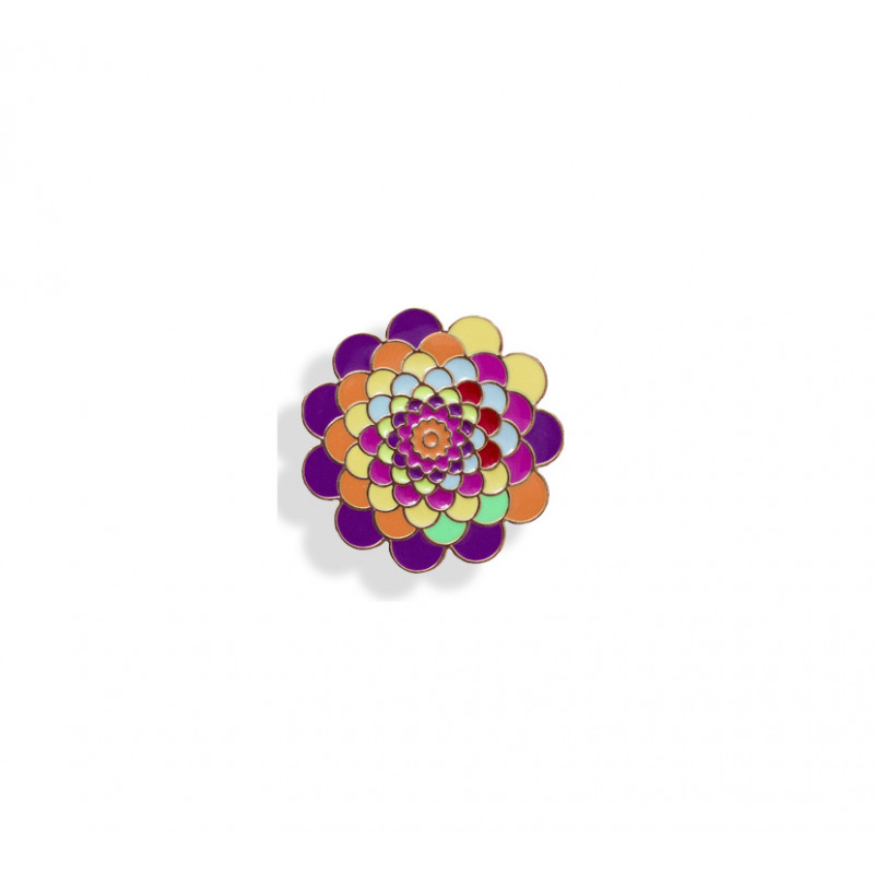 amika: lapel pin - flower..