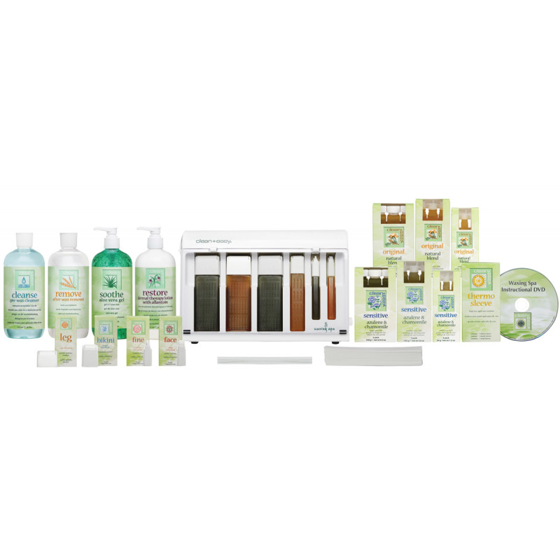 clean & easy full-service waxing spa kit