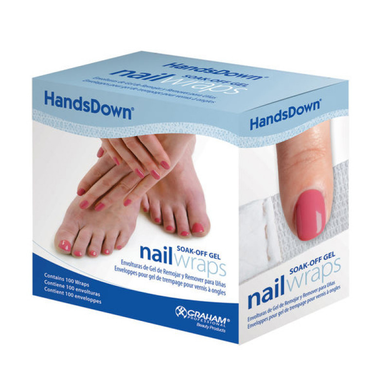 graham beauty handsdown soak-off gel nail wraps 100pc # 60906c