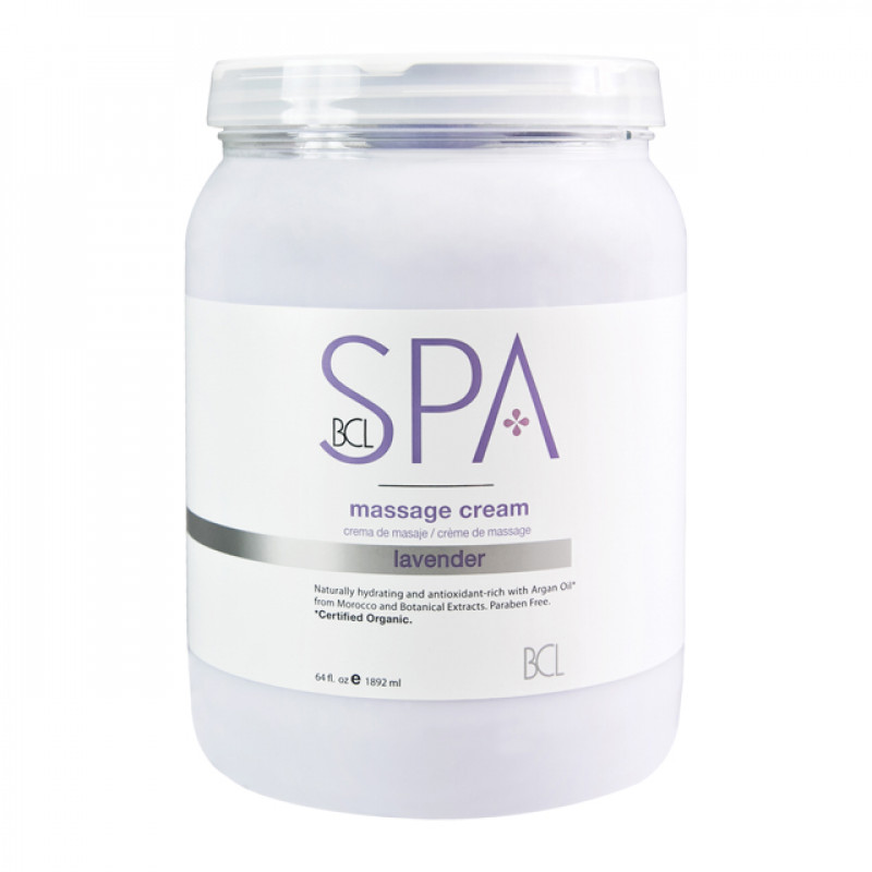 bcl spa massage cream lavender + mint 64oz