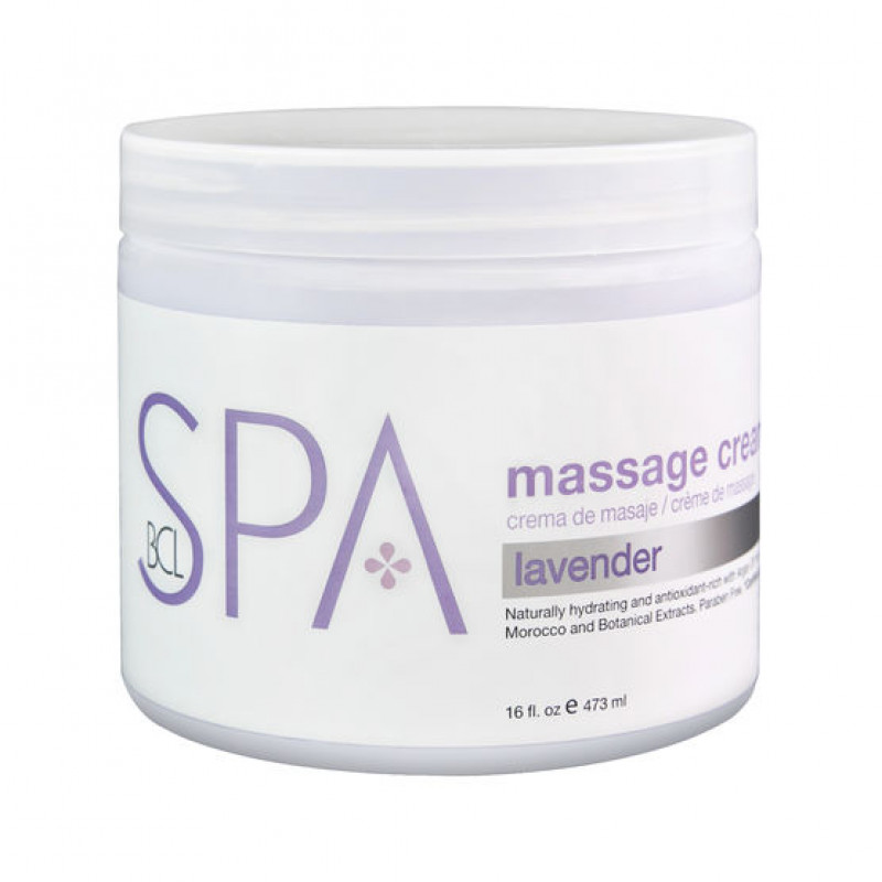 bcl spa massage cream lavender + mint 16oz