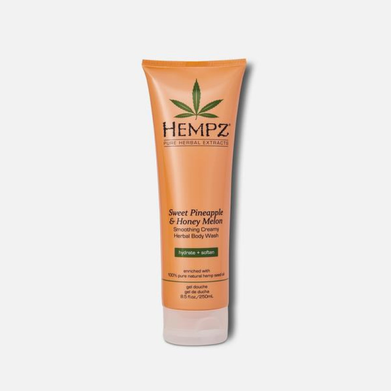 hempz sweet pineapple & honey melon herbal body wash 8.5oz