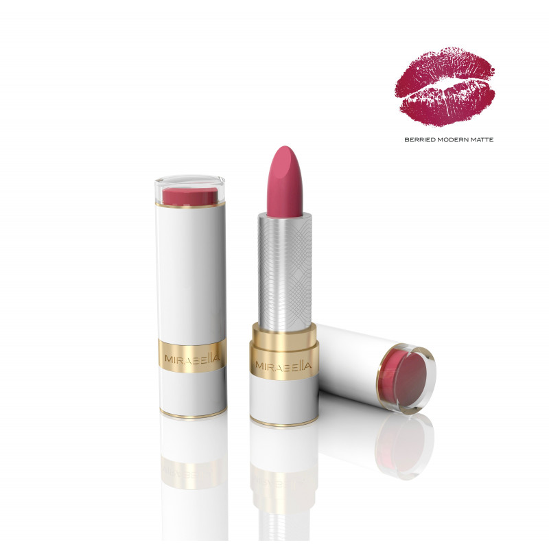 mirabella sealed with a kiss lipstick berried modern matte
