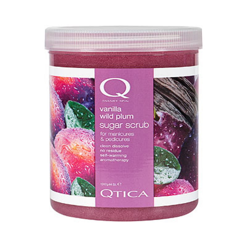 qtica smart spa vanilla wild plum sugar scrub 44oz