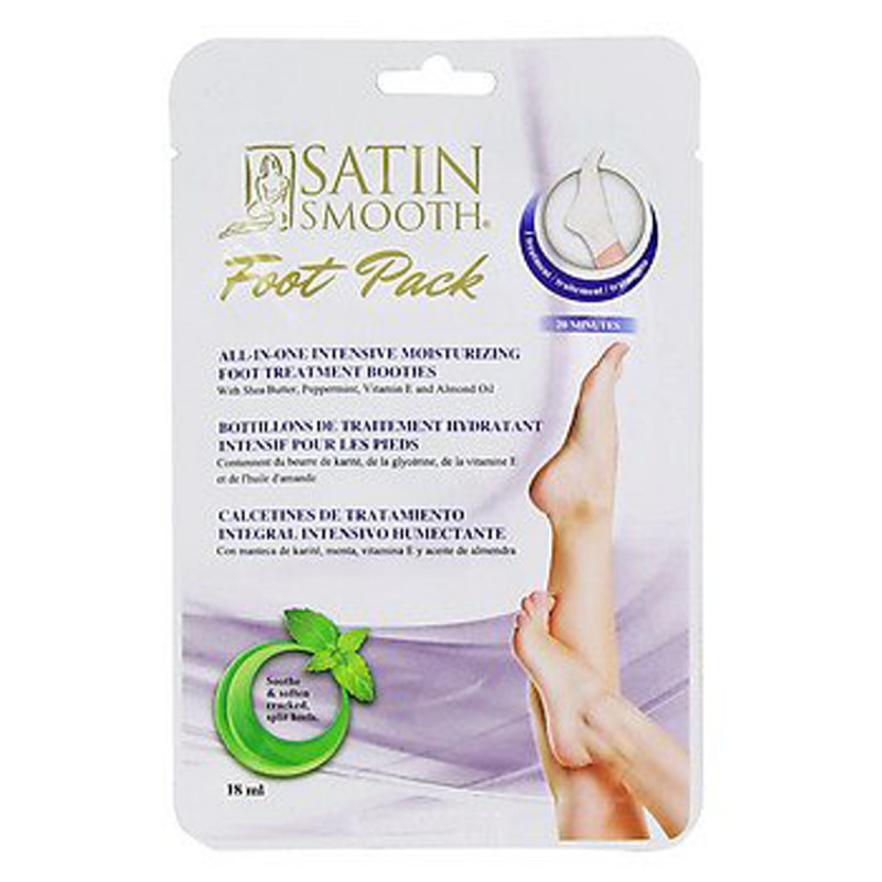 satin smooth foot pack 1p..