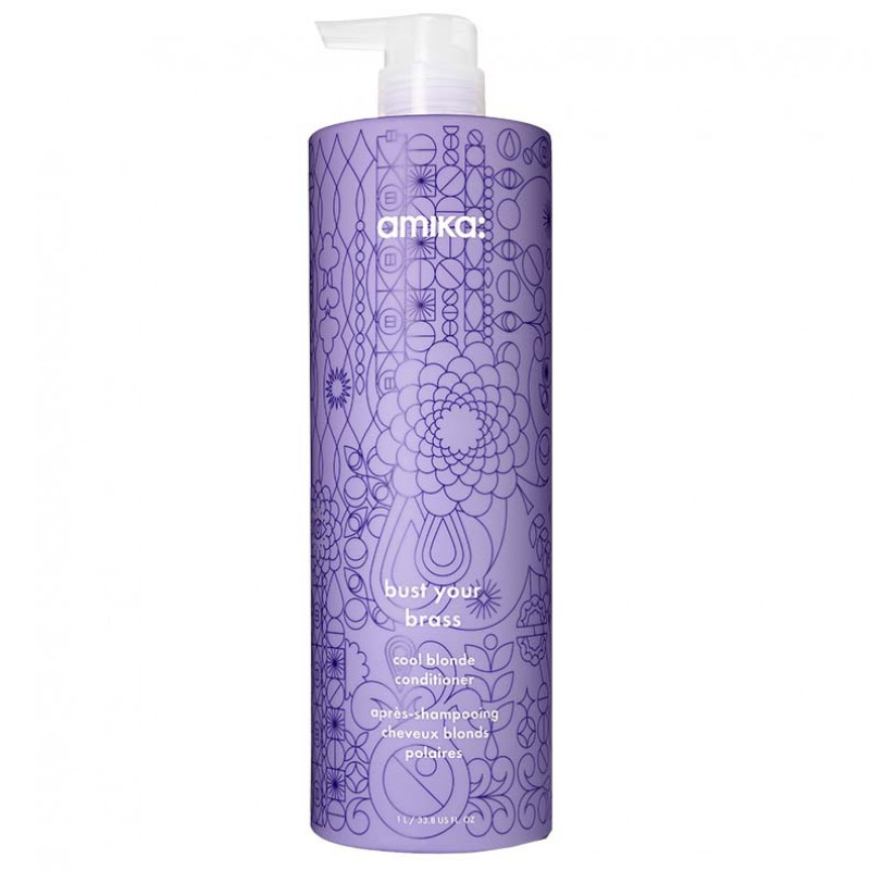 amika: bust your brass cool repair conditioner 1000ml/33.8oz - reformulated