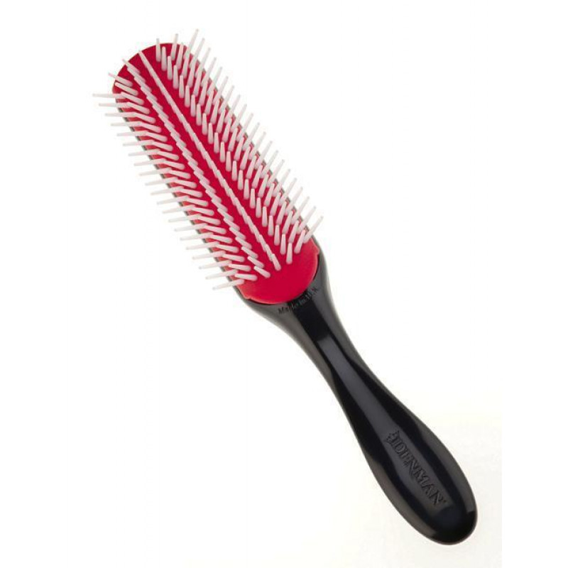 denman 7-row textured handle brush # d-3nc