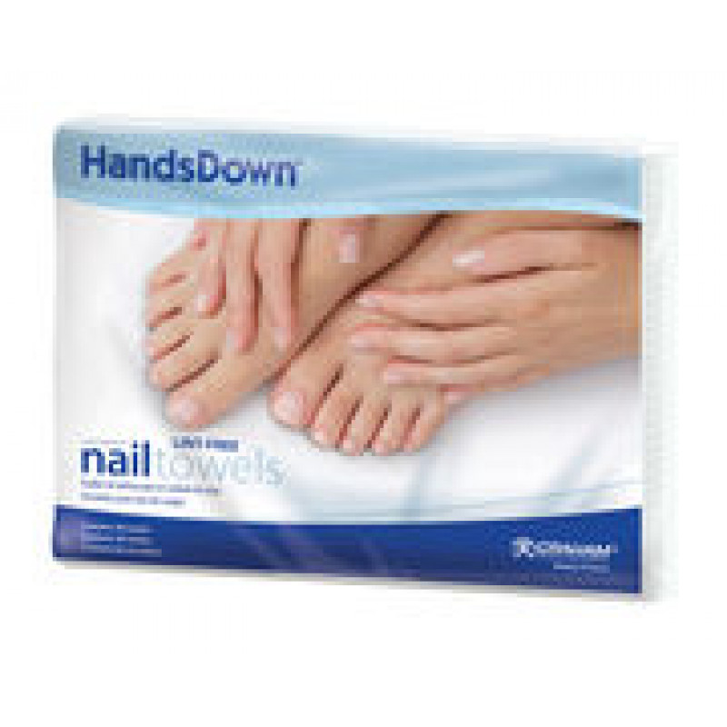 graham beauty handsdown nail care towels 50pc # 42910c