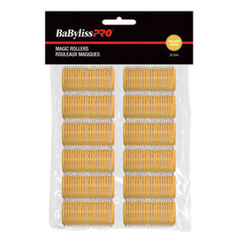 babylisspro self-gripping velcro rollers yellow 32mm 12pc # besmagic4ucc