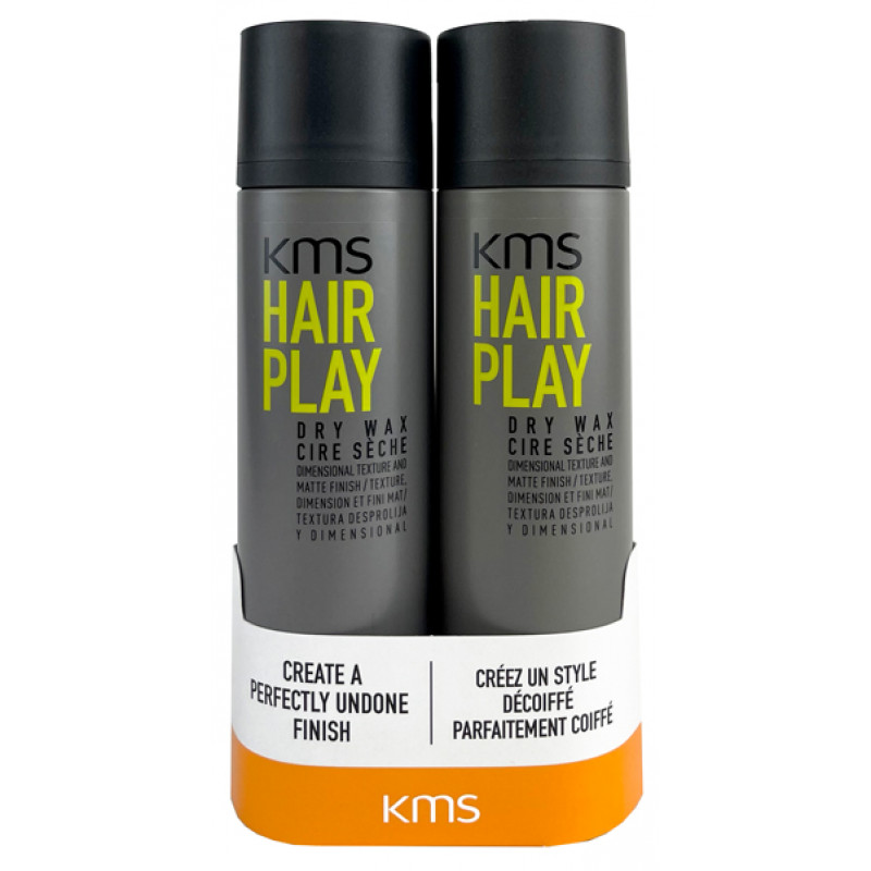 kms hair play dry wax duo pack