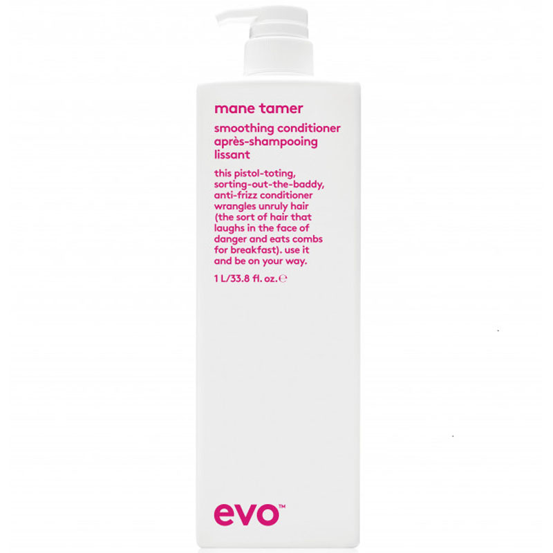 evo mane tamer smoothing shampoo litre
