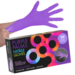 framar purple palms nitrile gloves medium 100pk