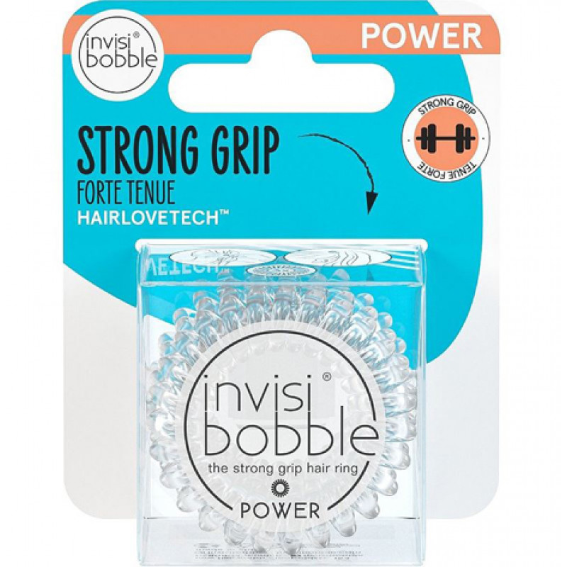 invisibobble power crystal clear  (hanging display)