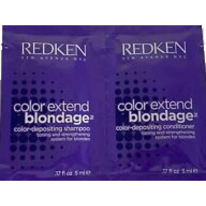 redken color extend blondage shampoo & conditioner packette (1 piece)