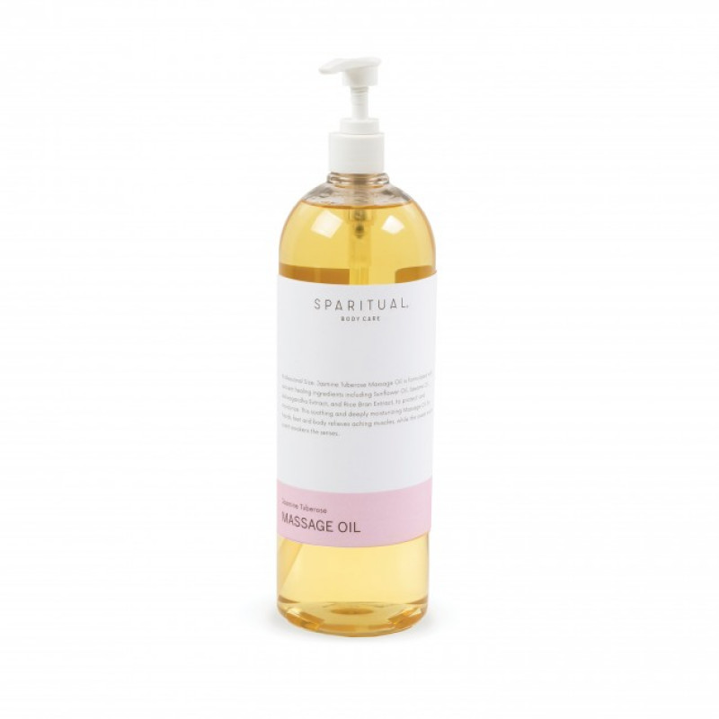 sparitual jasmine tuberose massage oil 33.8oz