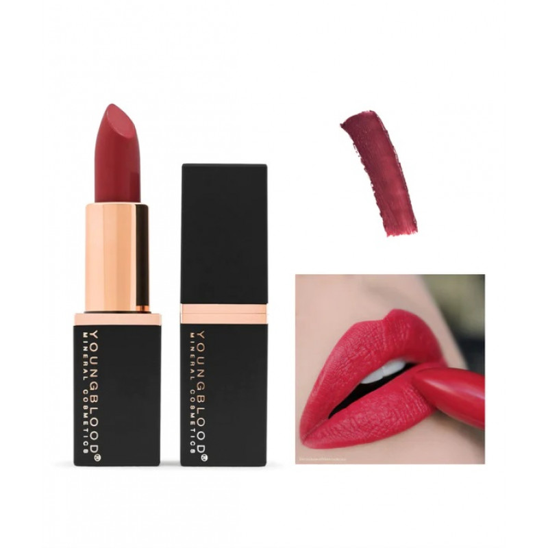 youngblood mineral creme lipstick kranberry .14 oz