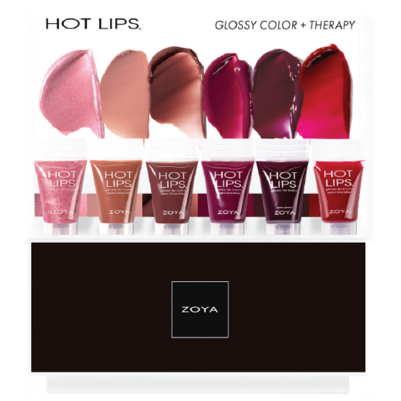 zoya hot lips top 6 display 18 piece
